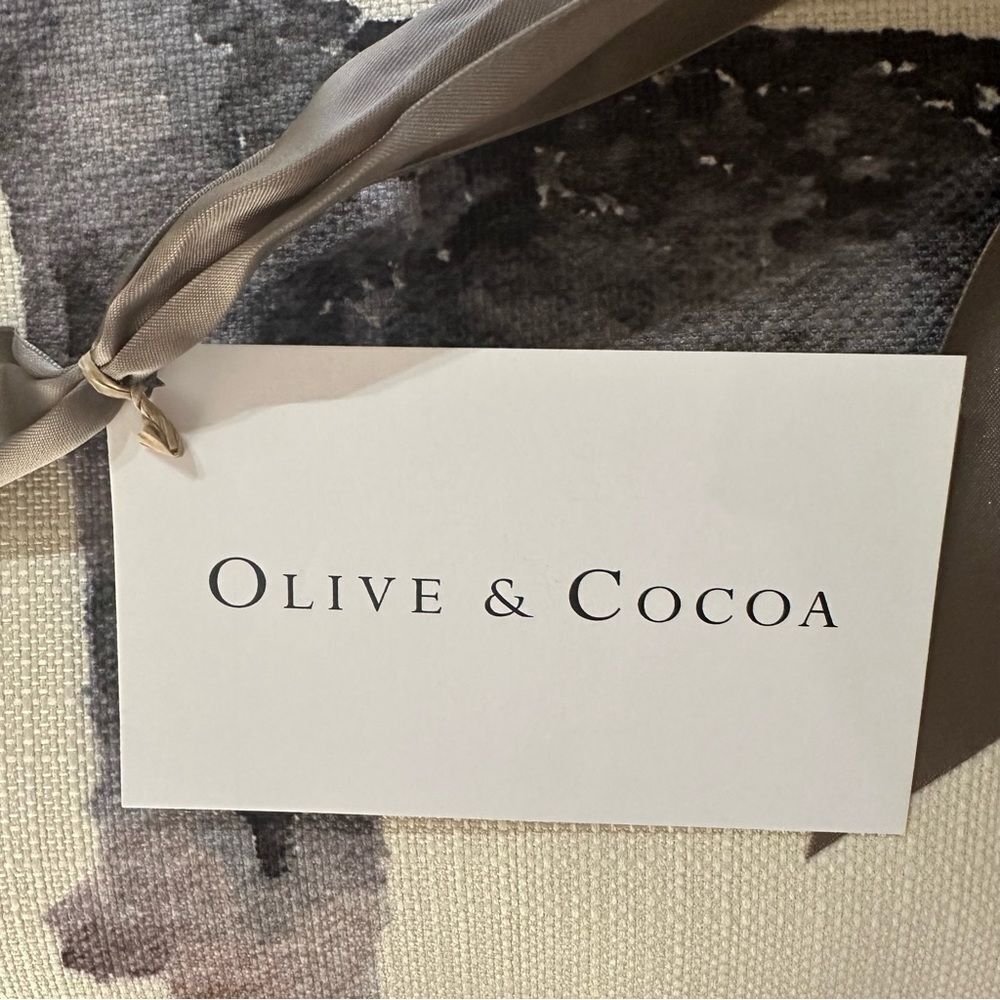 NEW Olive & Cocoa Watercolor Schnauzer Square Accent Decor Pillow - Picture 7 of 7